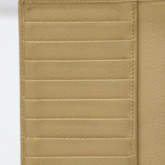 Chanel Beige Calf Leather CC Button Line Long Flap Wallet - Picture 6 of 16